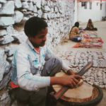 Traditionelle indische Stoffstempel Blockprint